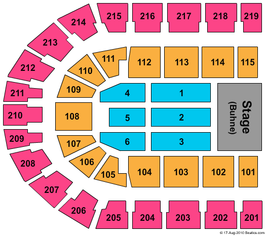 Rudolf Weber-Arena Simply Red Seating Chart